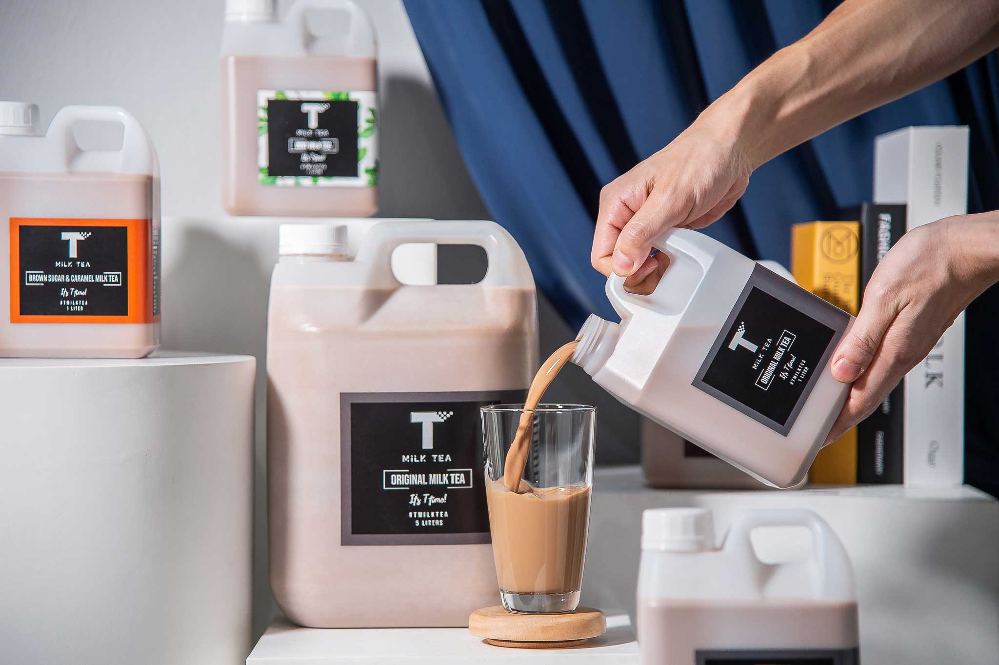 T Milk Tea ชานมแกลลอน ชานมอร่อย ชานมเดลิเวอร์รี่ ชานมไต้หวัน แคลต่ำ คลีน